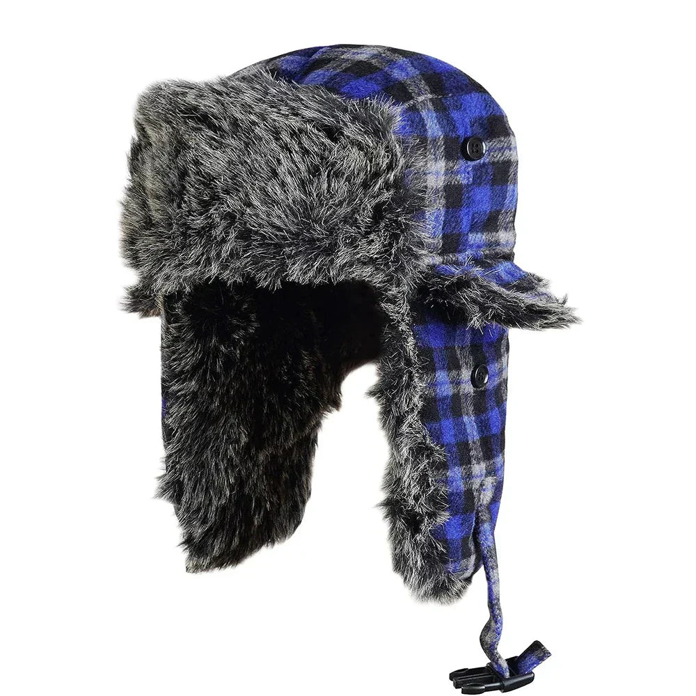 Buffalo Plaid Trapper Hat