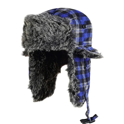 Buffalo Plaid Trapper Hat