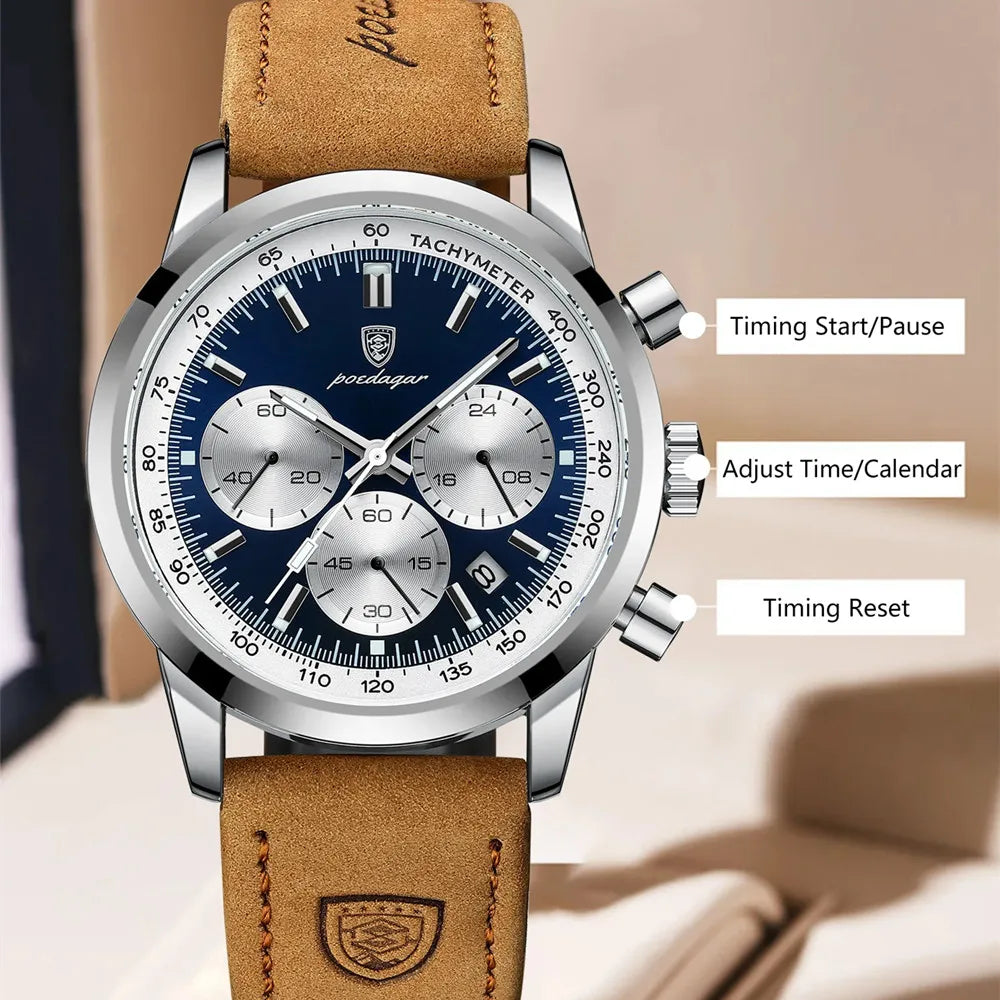 POEDAGAR Luxury Man's Watch